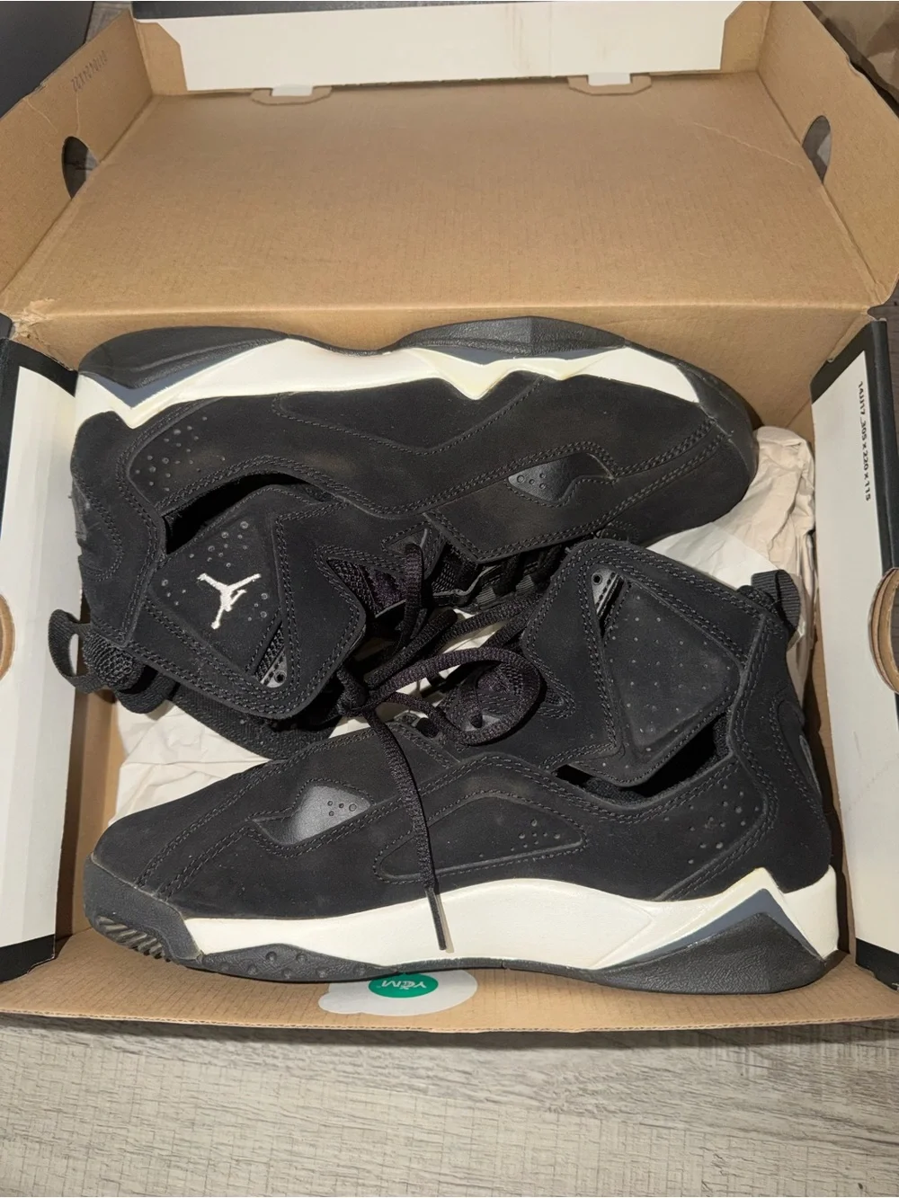 Jordan Kids Black and White High-Top Sneakers